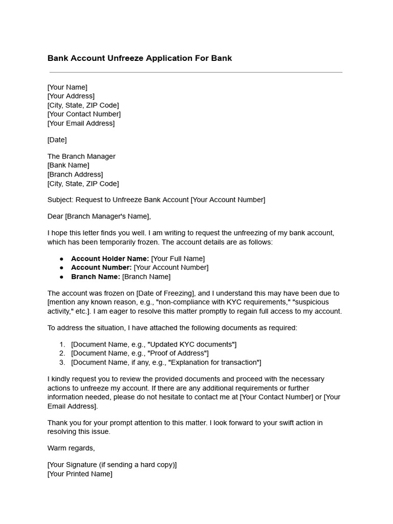 bank-account-unfreeze-application-for-bank-pdf