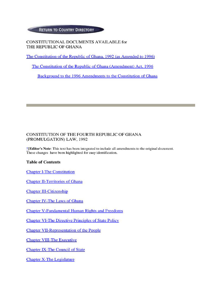 1992 Constitution | PDF