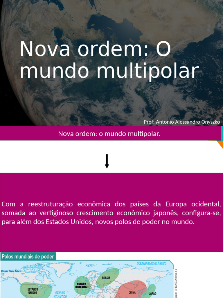 Nova Ordem - Multipolar | PDF | Japão | Os Estados Unidos