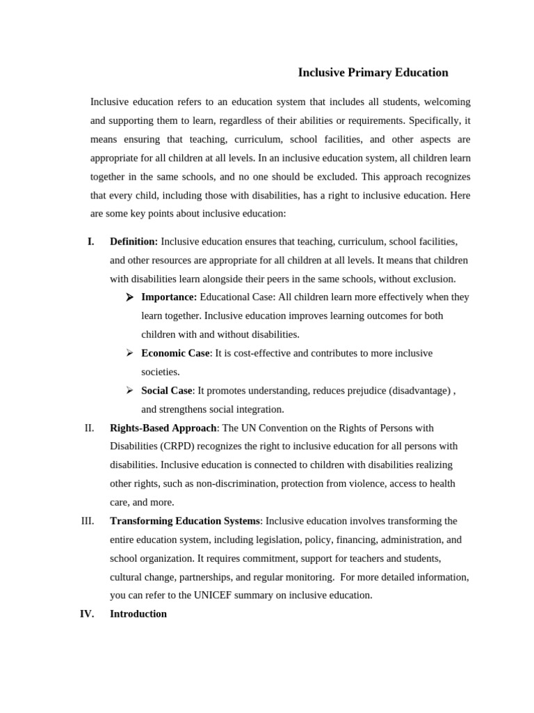Understanding Inclusive Education Systems | PDF | Inclusion (Education ...