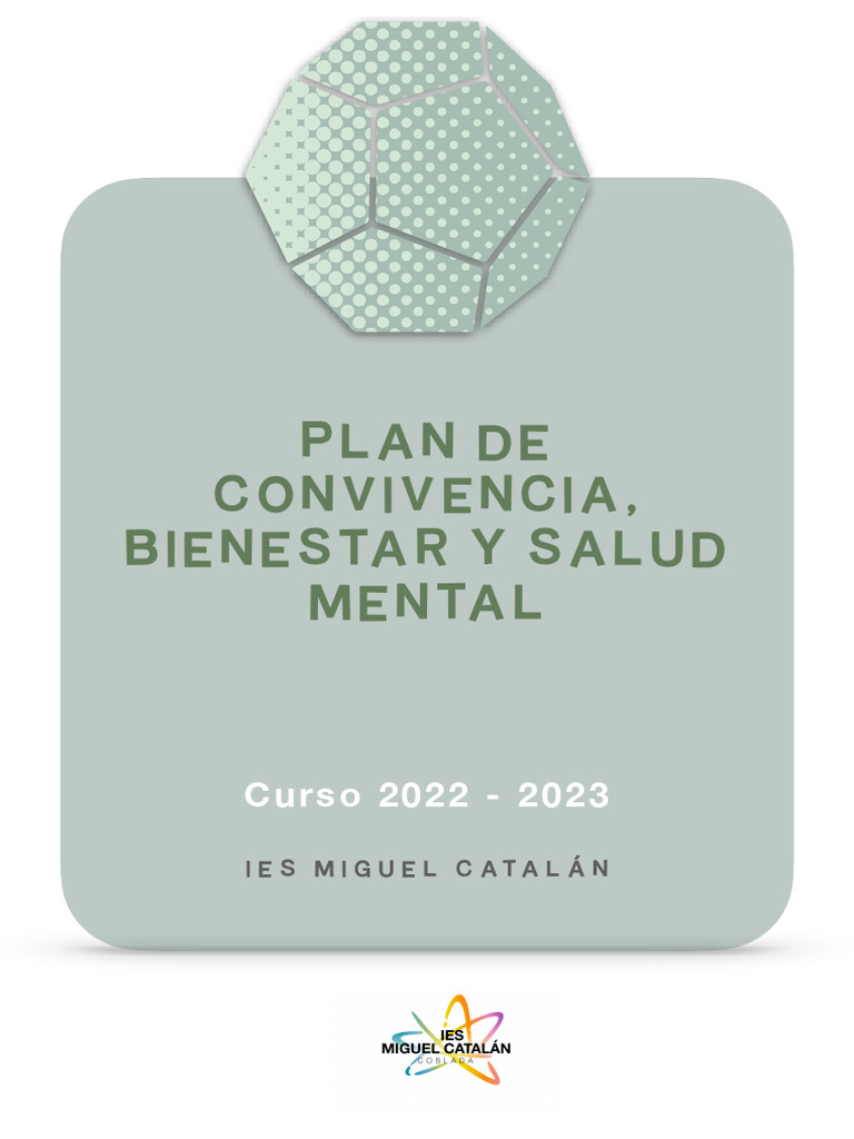 Plan de Convivencia y Bienestar Escolar | PDF | Maestros | Salud mental