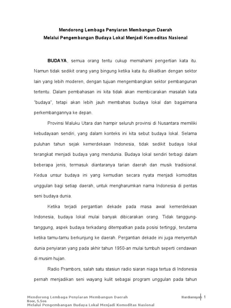 Makalah Visi Misi Anggota Kpid Malut Revisi