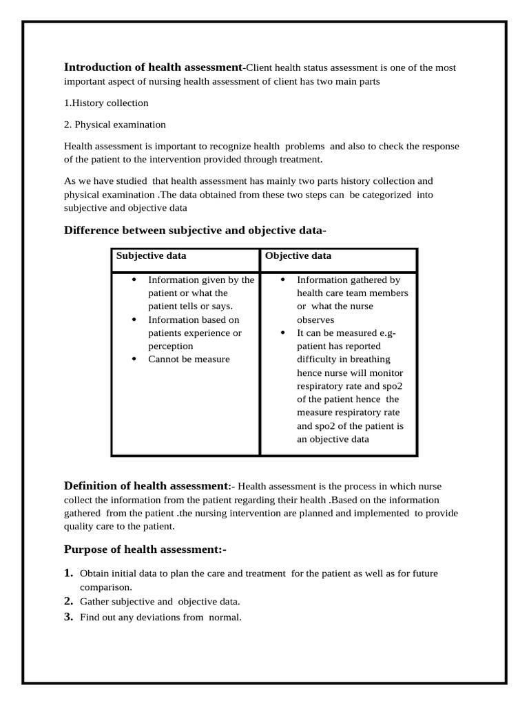Health Assessment in Nursing Explained | PDF | Patient | Medical Diagnosis