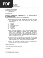 Surat Jemputan VIP Untuk Perasmian