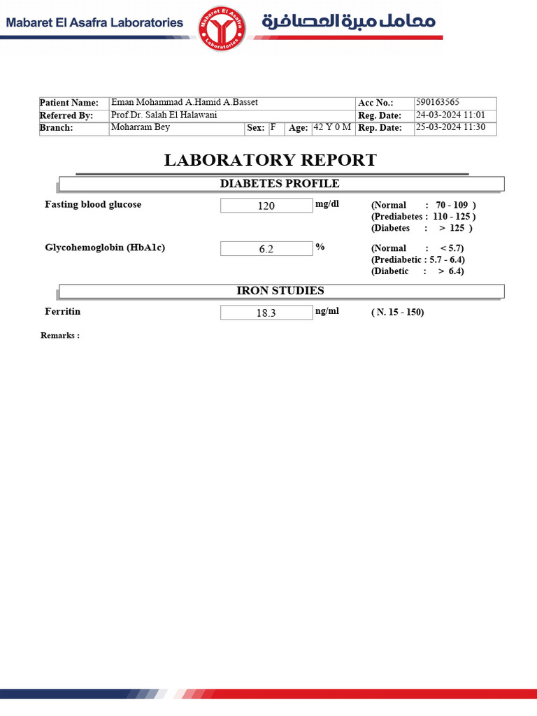Diabetes and Thyroid Lab Results | PDF | Thyroid Stimulating Hormone ...
