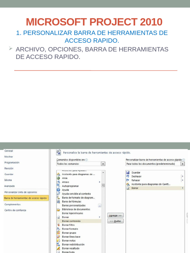 Guía Completa de Microsoft Project 2010 | PDF | Informática | Software