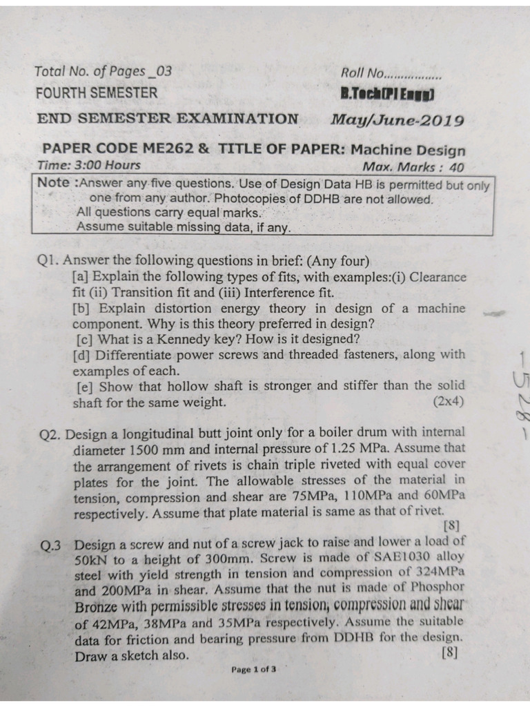Dme Mid + End Sem 2 | PDF
