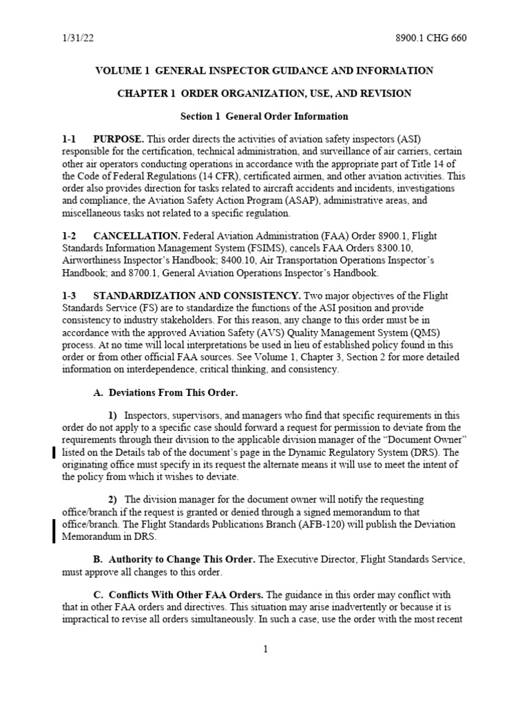 01 001 001 | PDF | Federal Aviation Administration | Aviation
