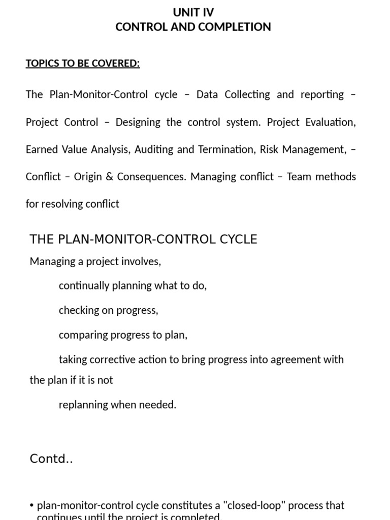Project Control and Evaluation Strategies | PDF | Audit | Evaluation