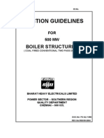 Erection Procedure for Boiler Structures