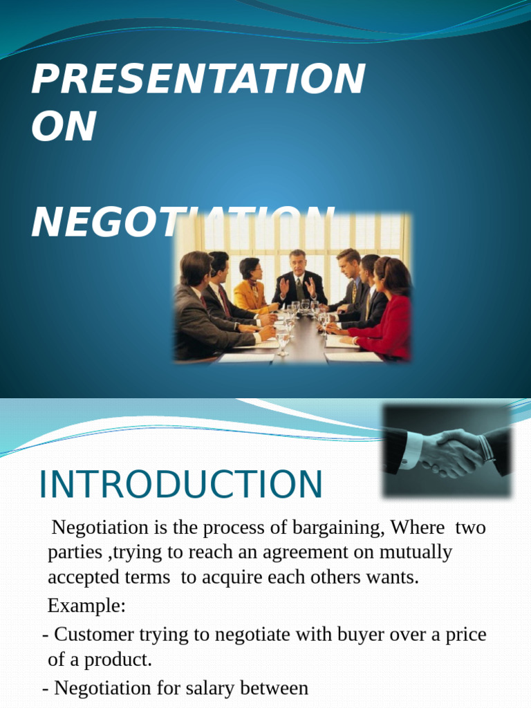 Negotiation PPT Main | PDF | Negotiation | Employment