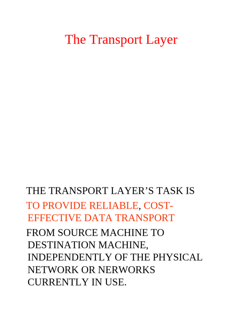 Understanding Transport Layer Protocols | PDF | Transmission Control ...