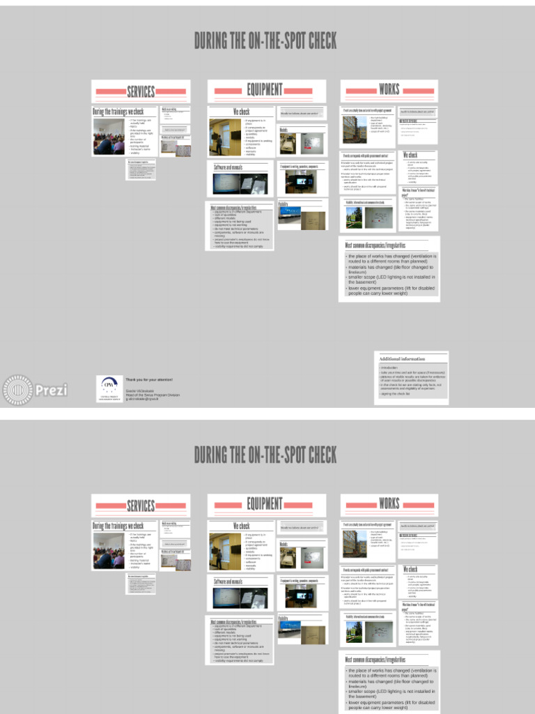 During On The Spot Check | PDF