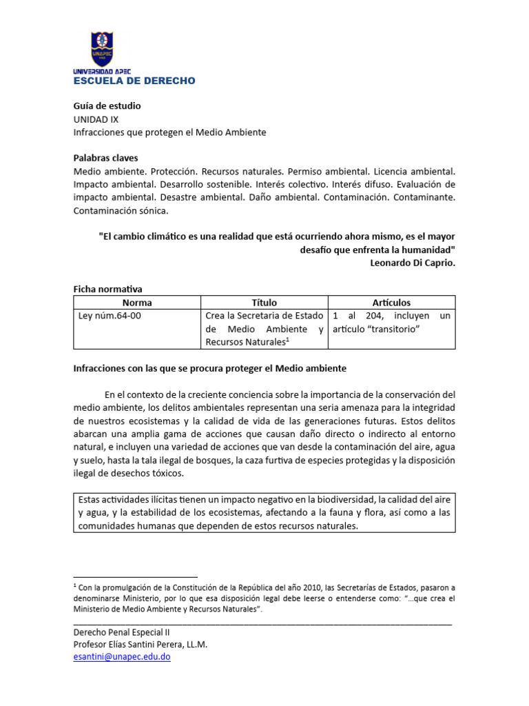 Gu%c3%Ada+Unidad+Ix.+Dep+II | PDF | Entorno natural | Biodiversidad