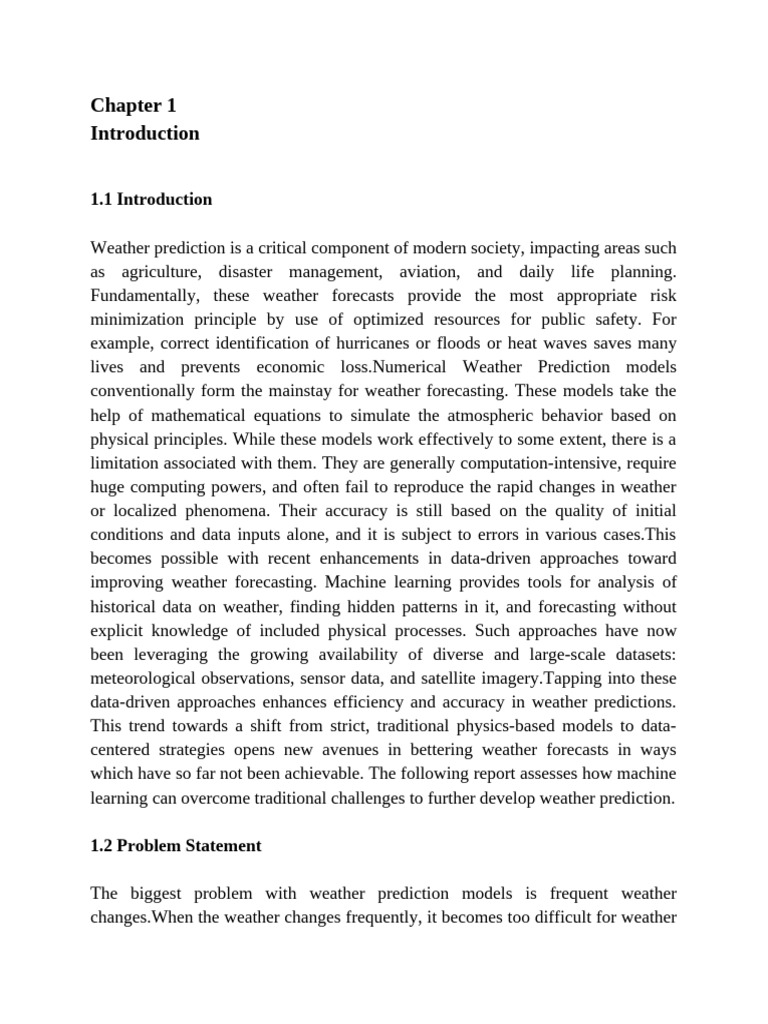 Weather Prediction Updated | PDF | Weather Forecasting | Machine Learning