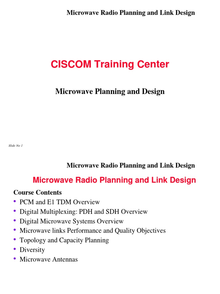 Microwave Radio Planning Overview | PDF