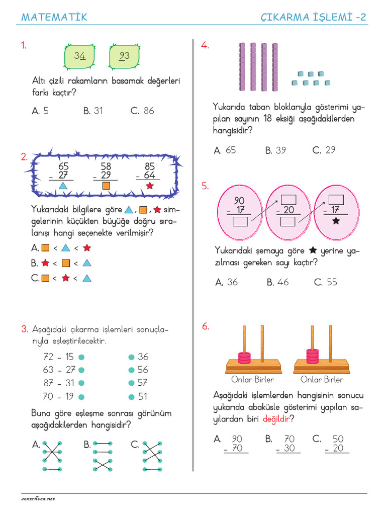 Sinif Cikarma Islemi 2 Pdf