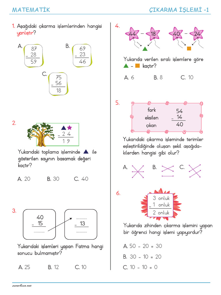 Sinif Cikarma Islemi 1 Pdf