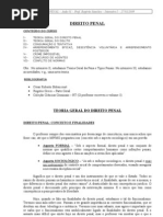 01-Teoria Geral do Direito Penal, Conceito, Finalidades, Fontes, Interpretação da Lei Penal, Princípios