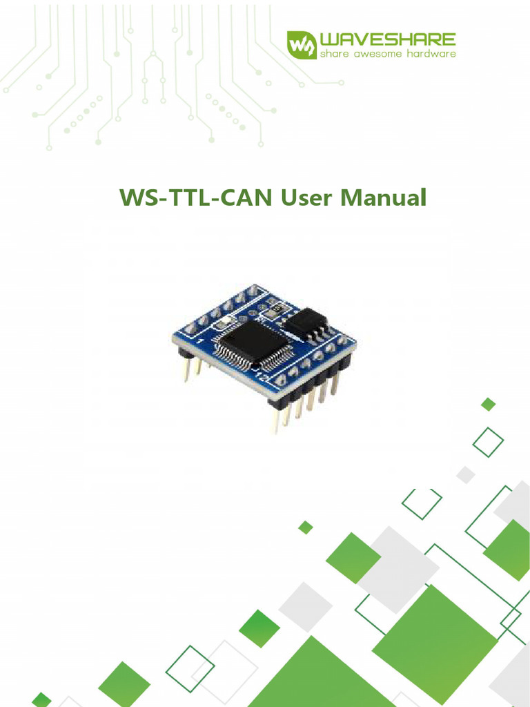 WS-TTL-CAN User Manual Guide | PDF | Usb | Computing