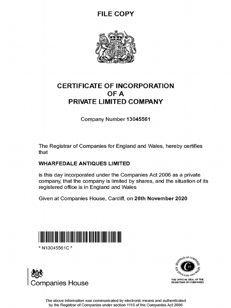 Companies House Document | PDF