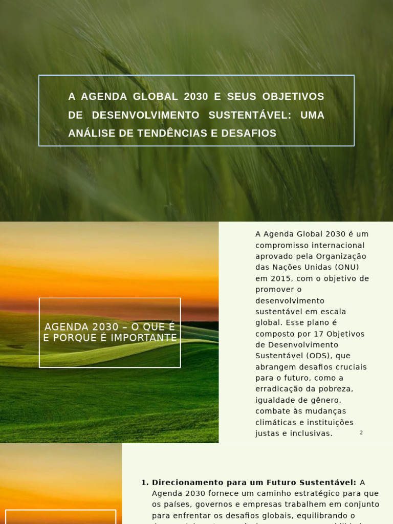 Agenda 2030: Desafios e Oportunidades ESG | PDF | Sustentabilidade ...