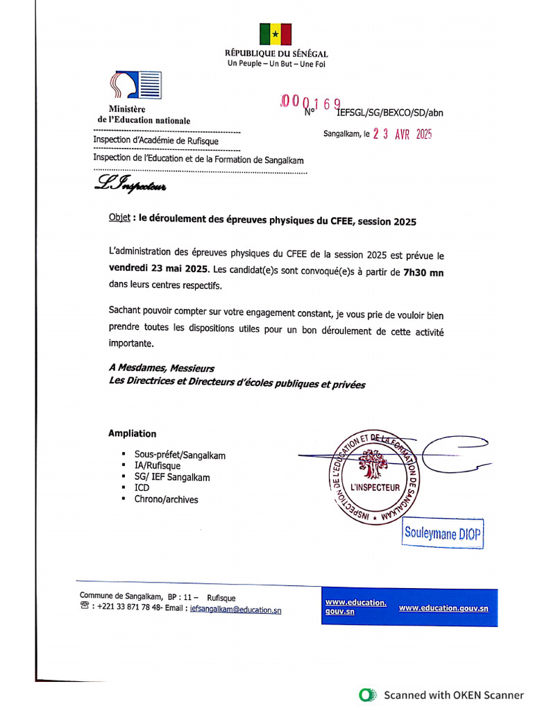 Épreuve Physique CFEE | PDF