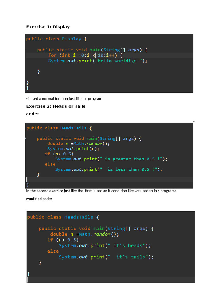 C Programming Exercises Overview | PDF