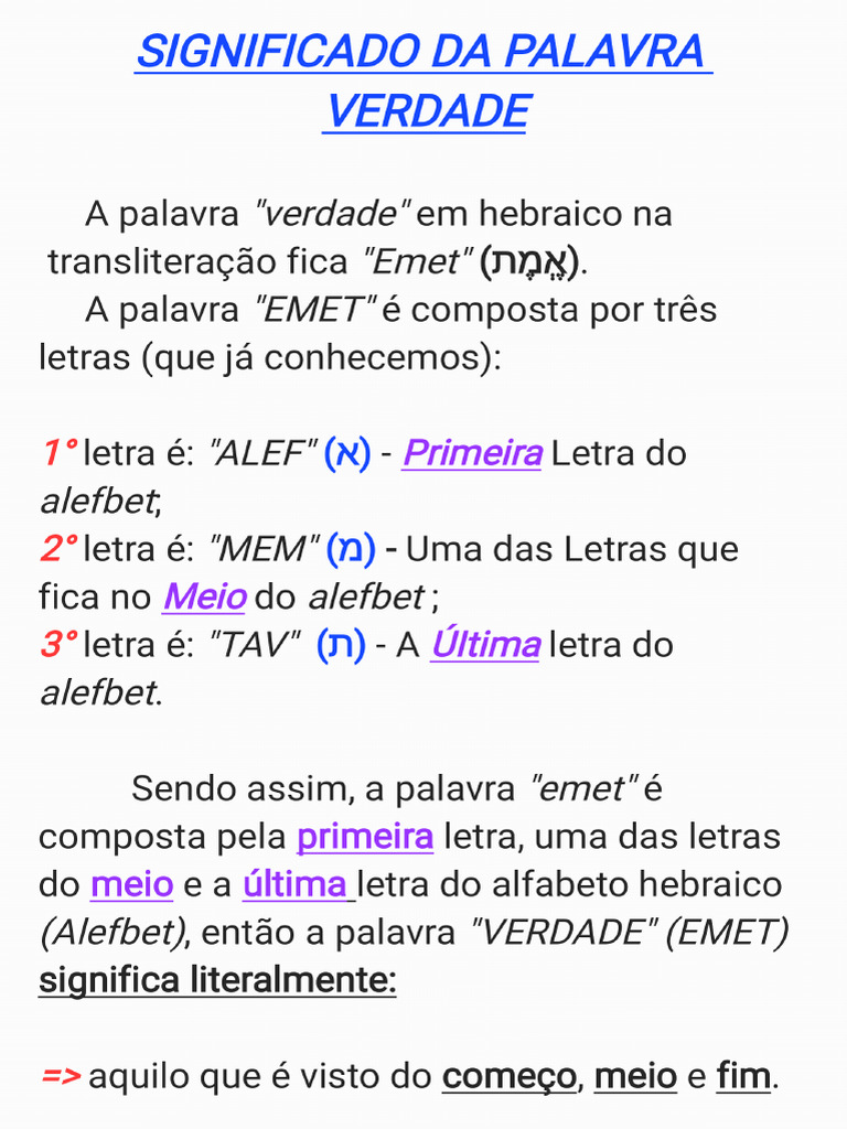 Verdade (O Que É) | PDF