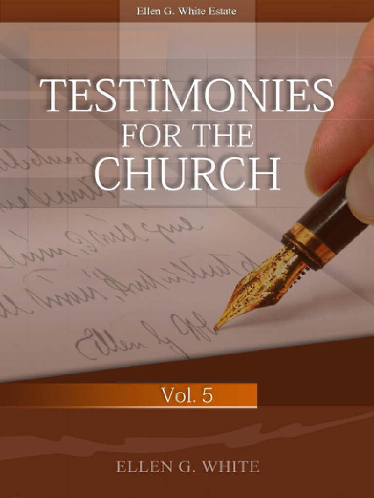 Testimonies for the Church Vol. 5 | PDF | Jesus | Religious Belief And ...