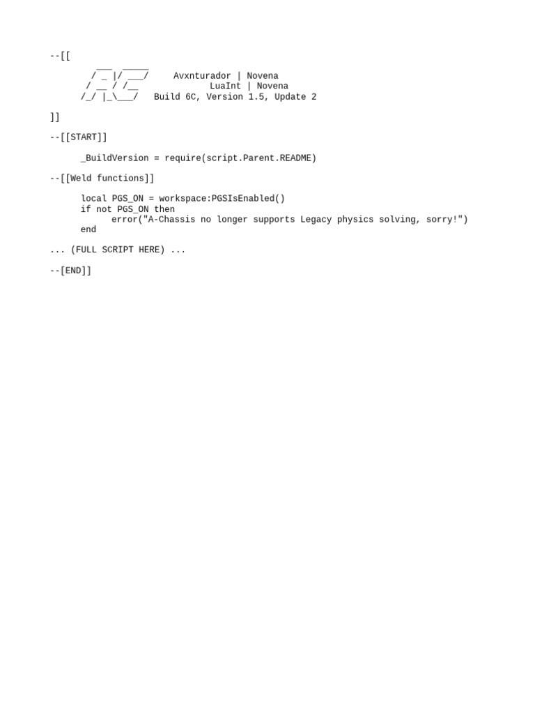 Fixed Roblox Chassis Script | PDF
