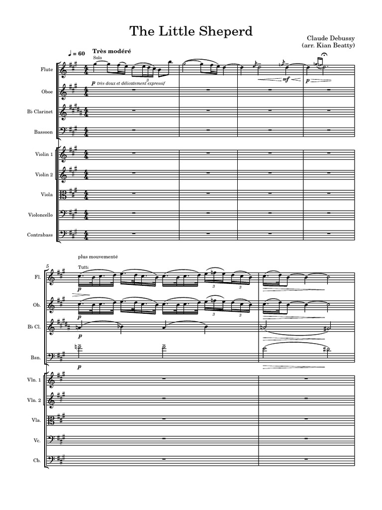 Kian Beatty - The - Little - Sheperd (Wind and Strings) | PDF | String ...