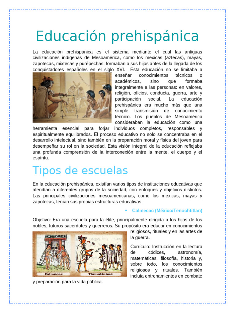 Educación en Mesoamérica Prehispánica | PDF | Civilización maya ...
