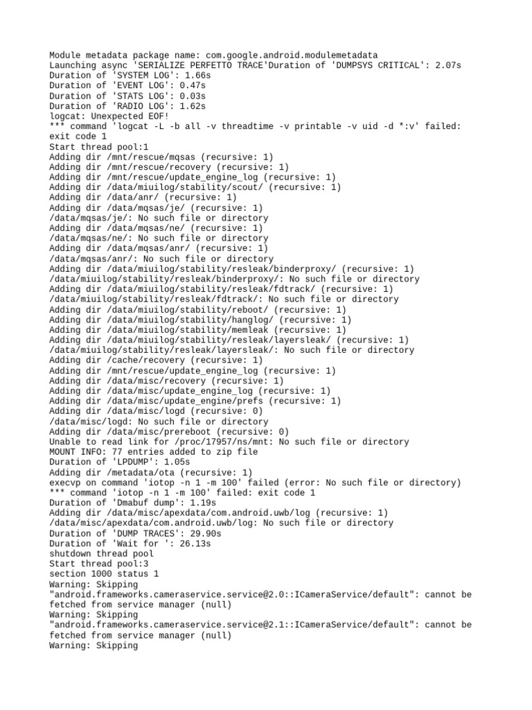 Bugreport Tapas - Global AQ3A.240829.003 2025 03 31 03 32 11 Dumpstate ...