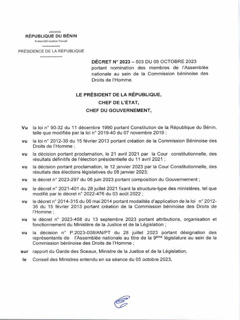 Decret 2023 503 | PDF