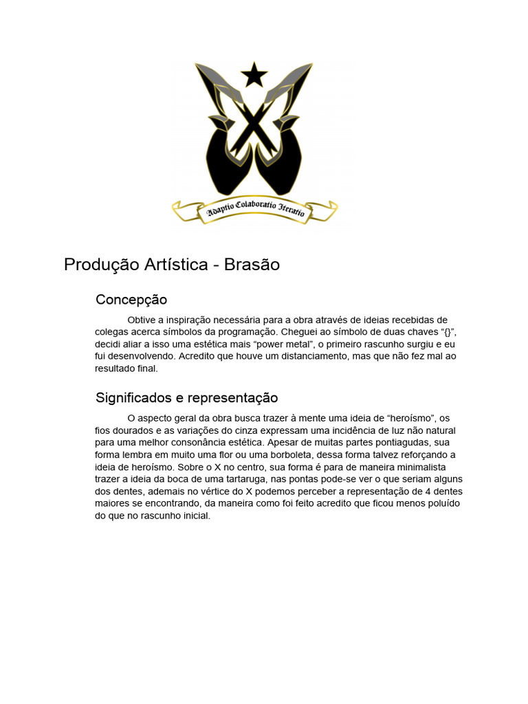 Produção Artística - Brasão | PDF