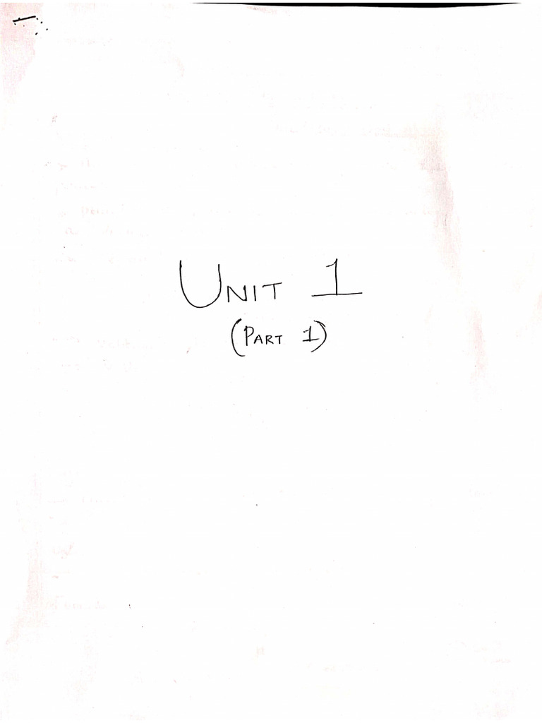 Electrical Unit - 1 Part A | PDF