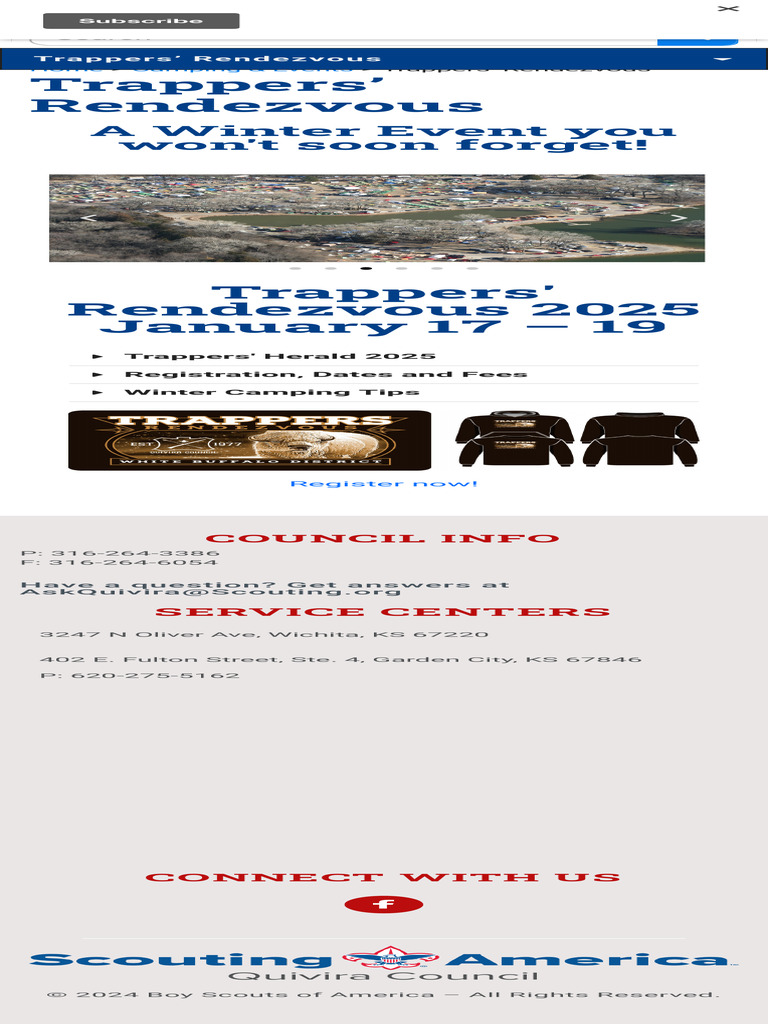 Trappers' Rendezvous - Quivira Council | PDF