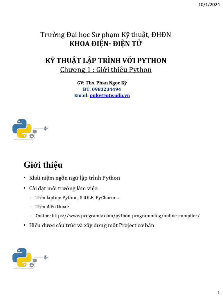 C1-Giới thiệu Python 223 | PDF