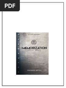 The Memorization Study Bible Thomas Meyer pdf download