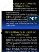 BIOSEGURIDAD EN EL CAMPO DE LA ESTOMATOLOGÍA