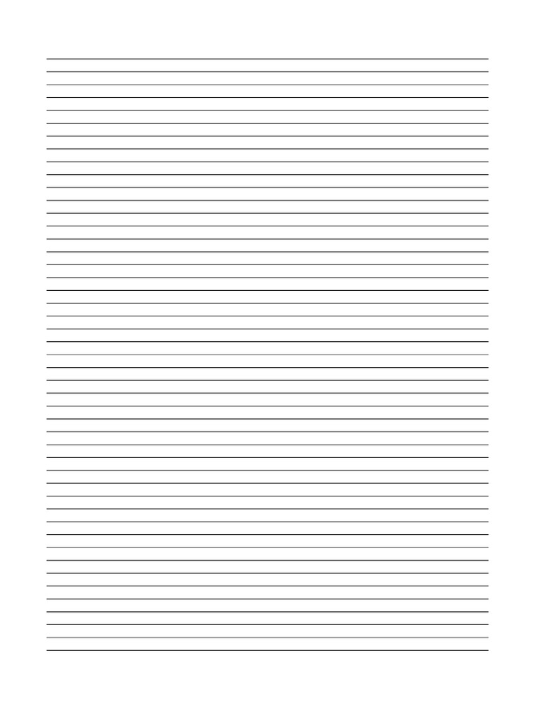 Blank Line Paper | PDF