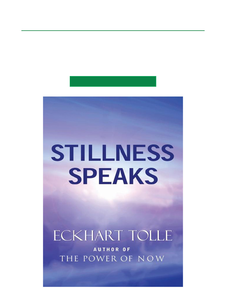 Download Stillness Speaks Book | PDF