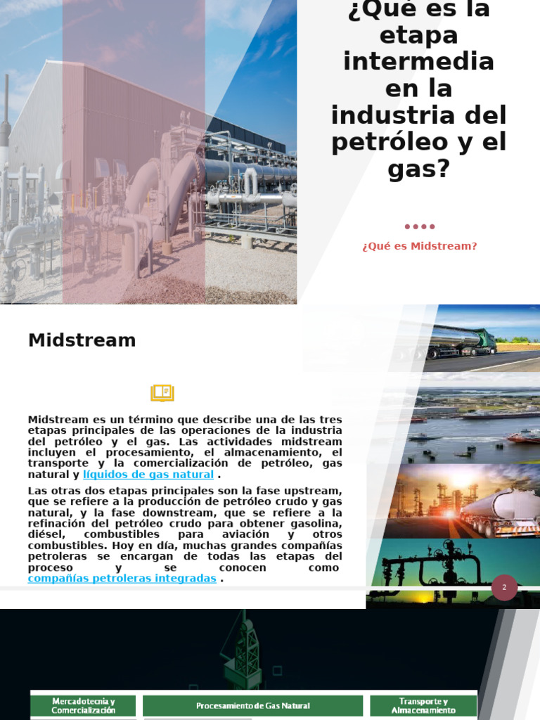 Significado de Midstream en Petróleo | PDF | Marketing | Centro de la ...