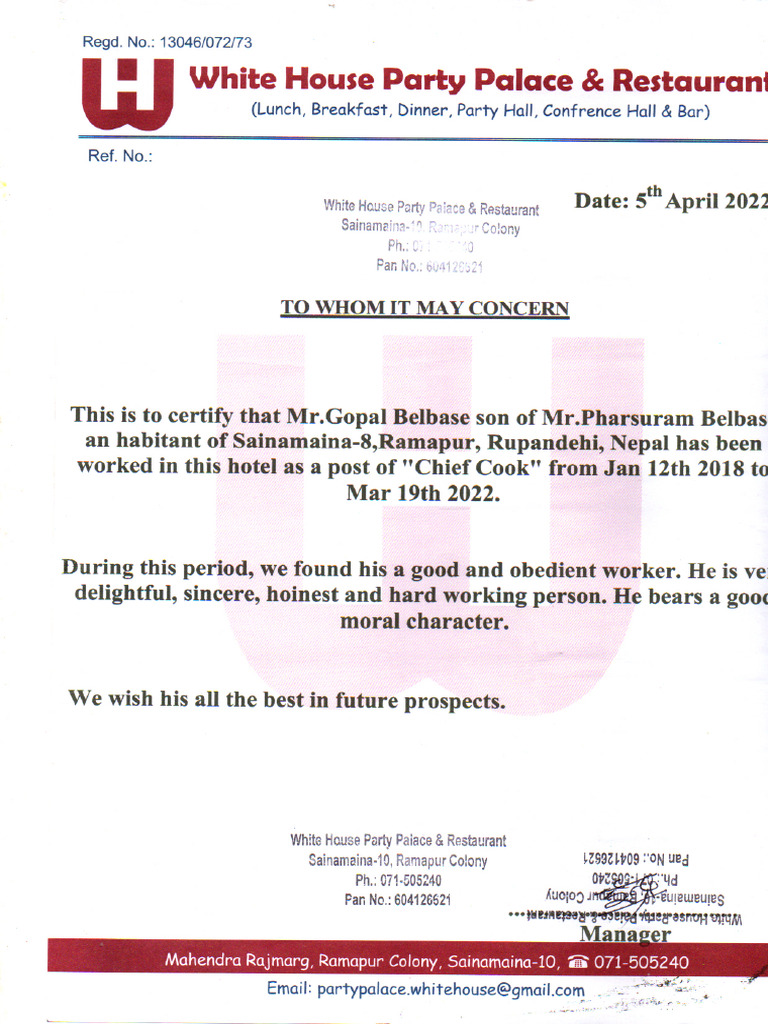 Experience Document | PDF
