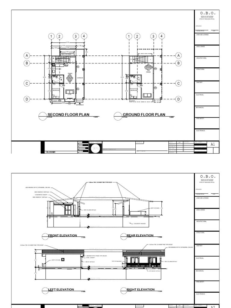 Building Plans and Specifications Document | PDF | Window | Door