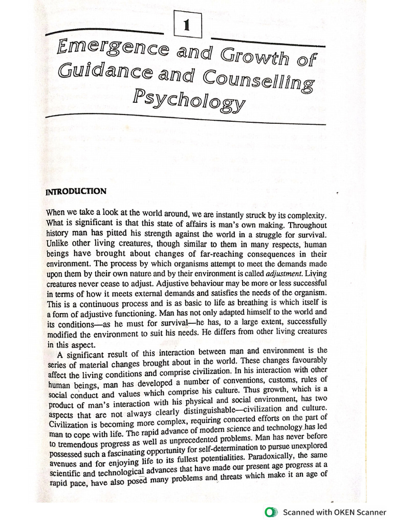 Emergency of Counseling (SN Rao) | PDF
