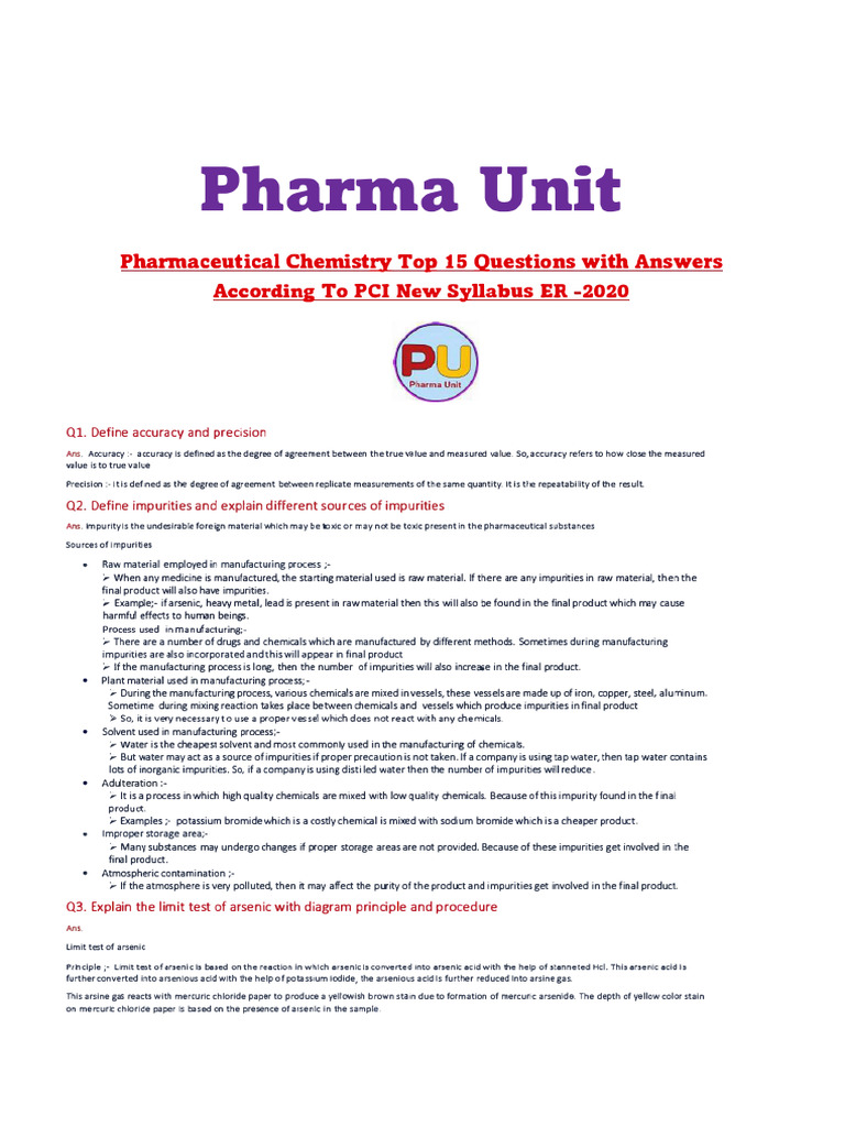 Pharma Chemistry Exam Prep Guide | PDF | Nonsteroidal Anti Inflammatory ...