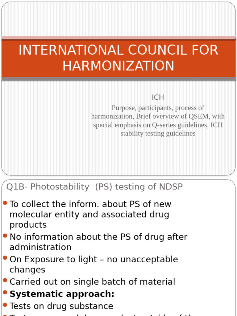 ICH Guidelines for Drug Stability Testing | PDF | Risk | Risk Management