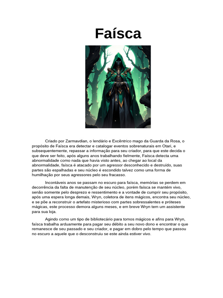 Faísca: O Retorno do Mago Destruído | PDF